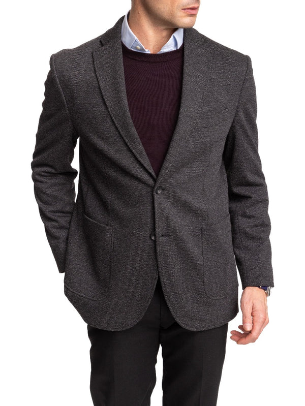 Basket Weave Knit Sport Coat