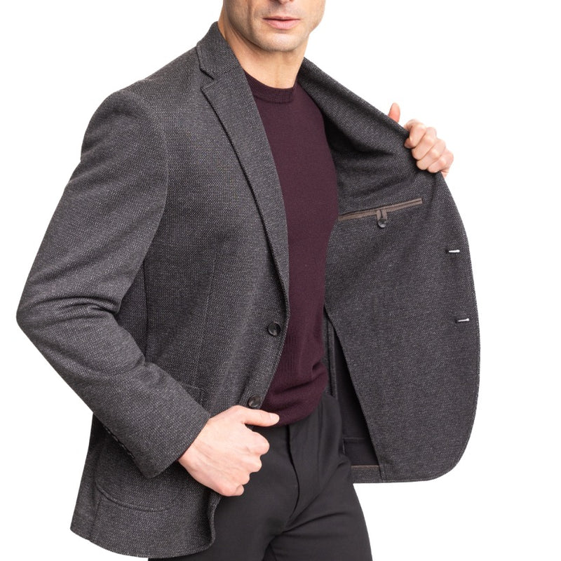 Basket Weave Knit Sport Coat